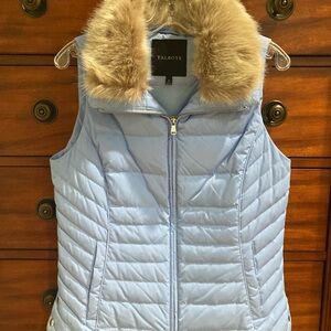 Talbots light blue vest